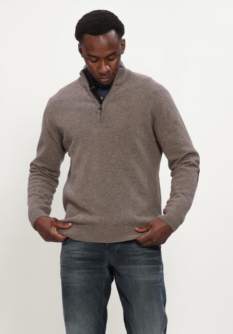 Gr&uuml;ne BARBOUR Pullover HOLDEN HALF ZIP KNITTED JUMPER KNITWEAR - large