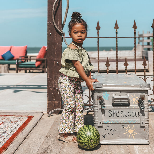 Grüne YOUR WISHES Top BRODERIE OFF SHOULDER TOP - large