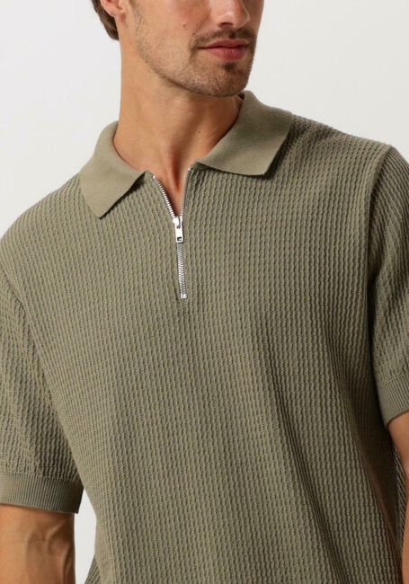 Grüne FORÉT Polo-Shirt MOMENT HALF ZIP KNIT - large