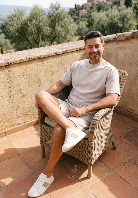 Beige GENTI Kurze Hose SHORT SS 1227 - large