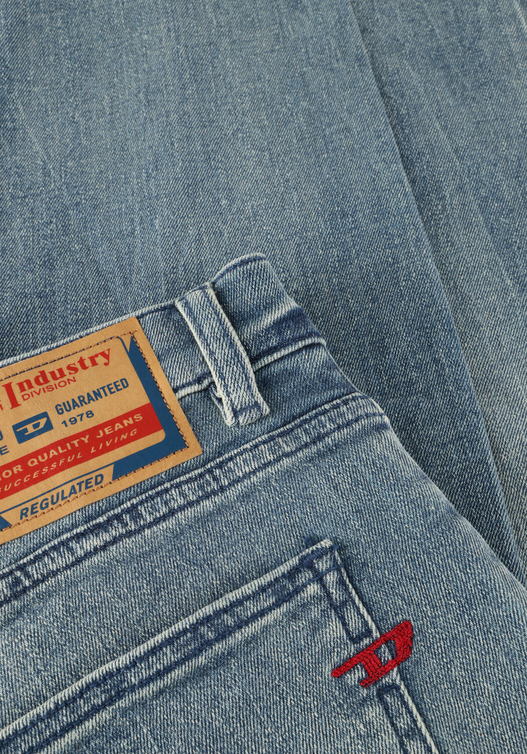 Blaue DIESEL Slim fit jeans 2019 D-STRUKT - large