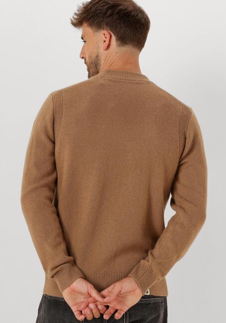 Camelfarbene ANERKJENDT Pullover AKRICO LAMBSWOOL KNIT - large