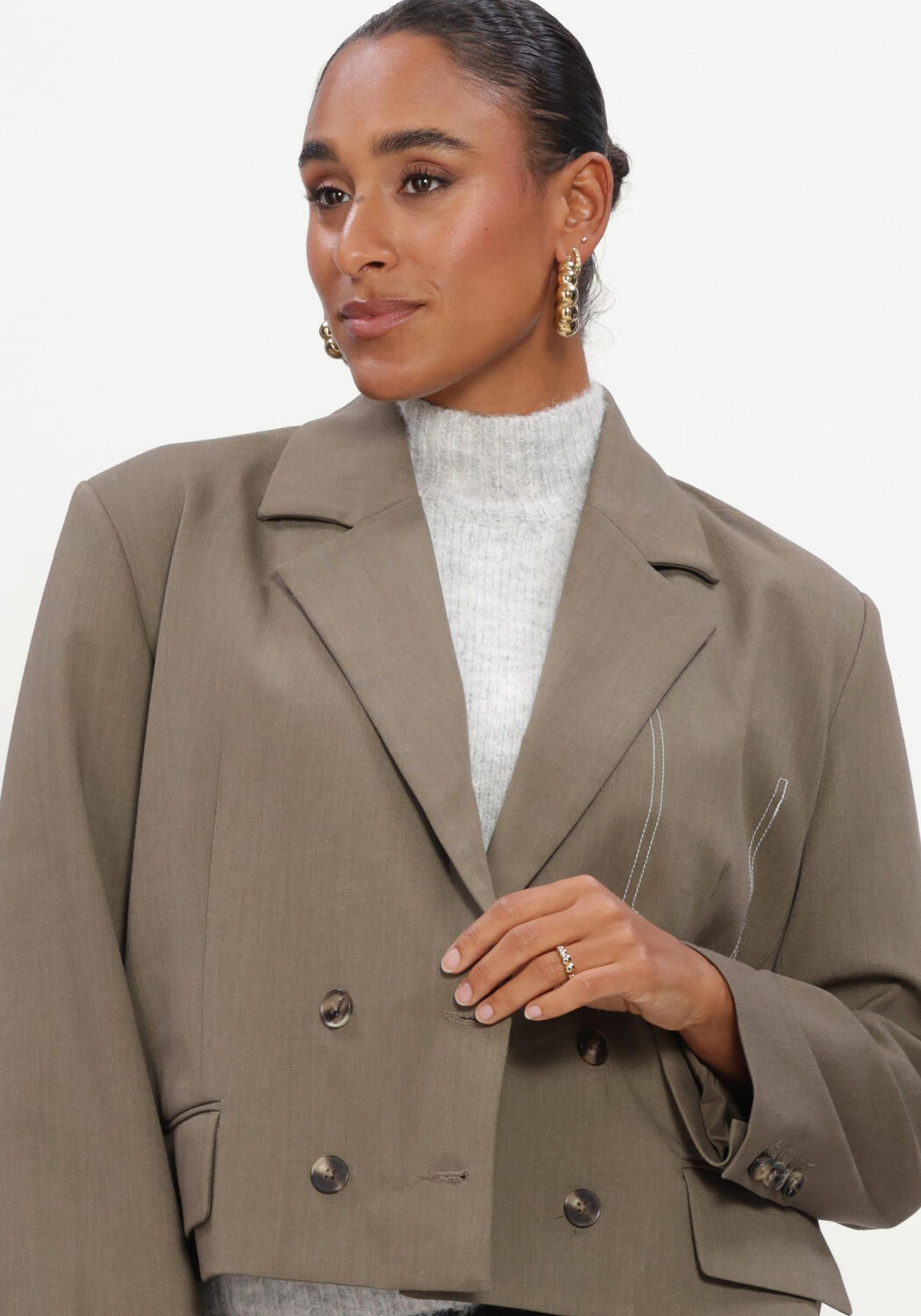 Taupe CIRCLE OF TRUST Blazer JOZIE BLAZER - large