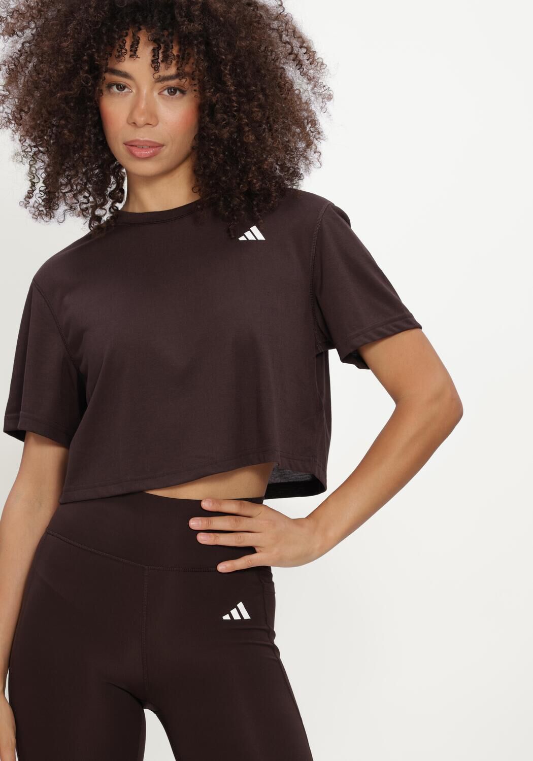 Braune ADIDAS Top WE MIN TEE - large
