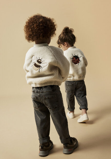 Weiße LIL' ATELIER Jack NMNLAJO BOMBER JACKET LIL - large