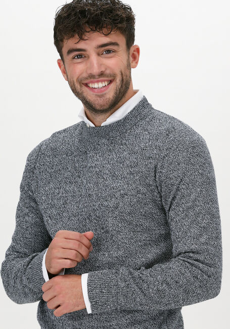 Schwarze SELECTED HOMME Pullover SLHEKLON LS KNIT CREW W CAMP - large
