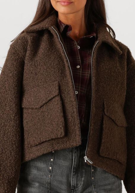Braune CIRCLE OF TRUST Teddy-Jacke REESE JACKET - large