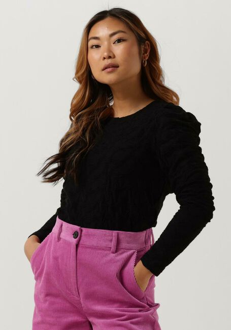 Schwarze CO'COUTURE Top DALIA DRAPE BLOUSE - large