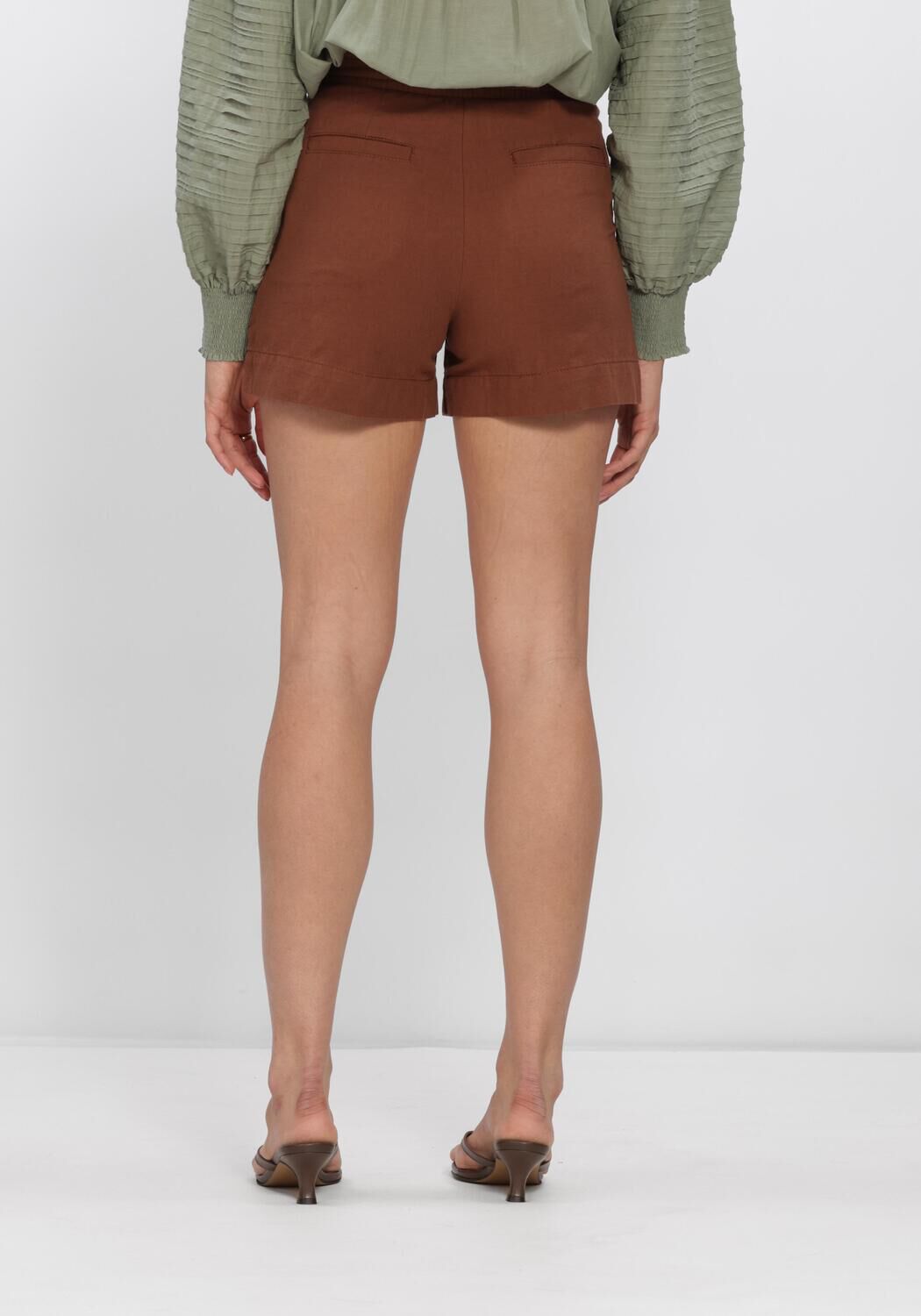 Braune VANESSA BRUNO Kurze Hose GRAVIERE - large