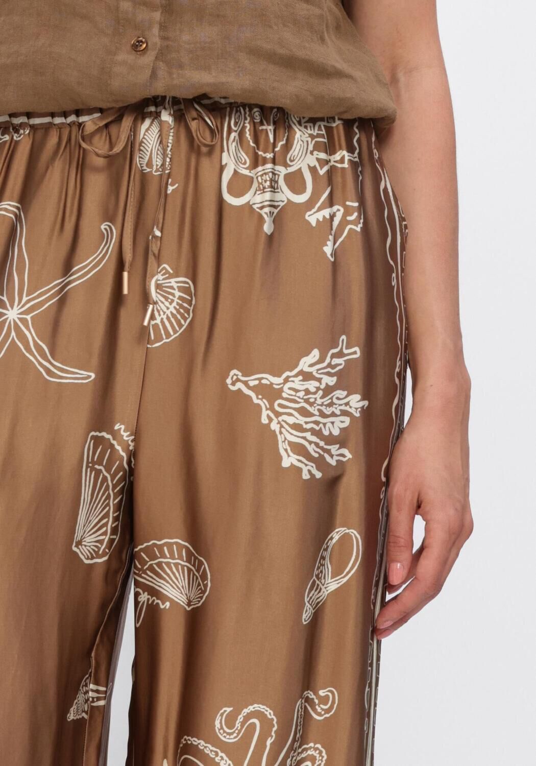 Sand NUKUS Weite Hose VALERIE PANTS PRINT - large