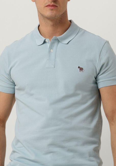 Hellblau PS PAUL SMITH Polo-Shirt MENS SLIM FIT SS POLO SHIRT ZEBRA - large