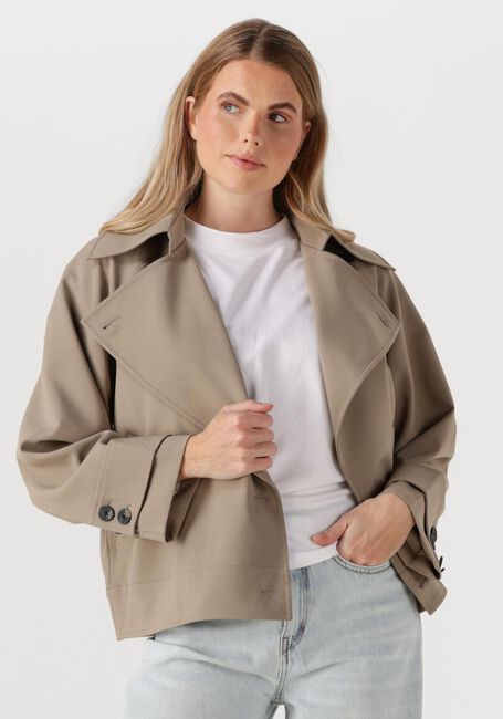 Beige SECOND FEMALE Trenchcoats SILVIE TRENCH JACKET - large