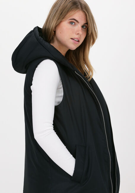 Schwarze NA-KD Bodywarmer OVERSIZED HOODED VEST - large