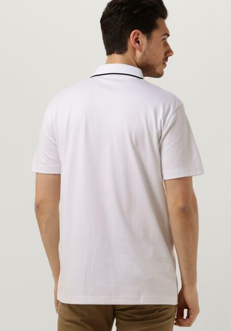 Weiße SELECTED HOMME Polo-Shirt SLHLEROY COOLMAX SS POLO B - large