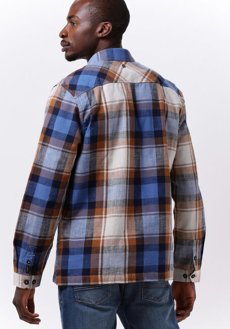 Blaue PME LEGEND Casual-Oberhemd LONG SLEEVE SHIRT CTN YD SLUB CHECK - large