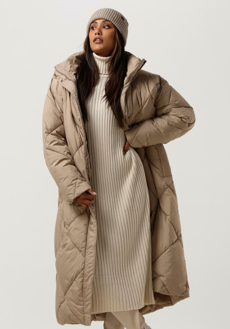 beige notre-v wattierte jack puffer diamond