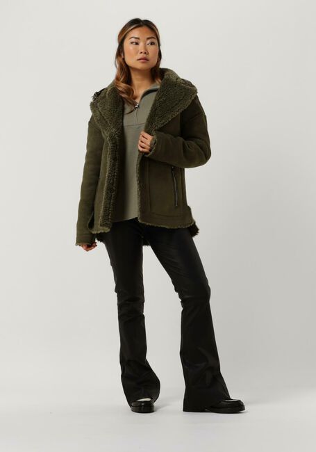 Dunkelgrün BEAUMONT Teddy-Jacke REVERSIBLE BIKER JACKET - large