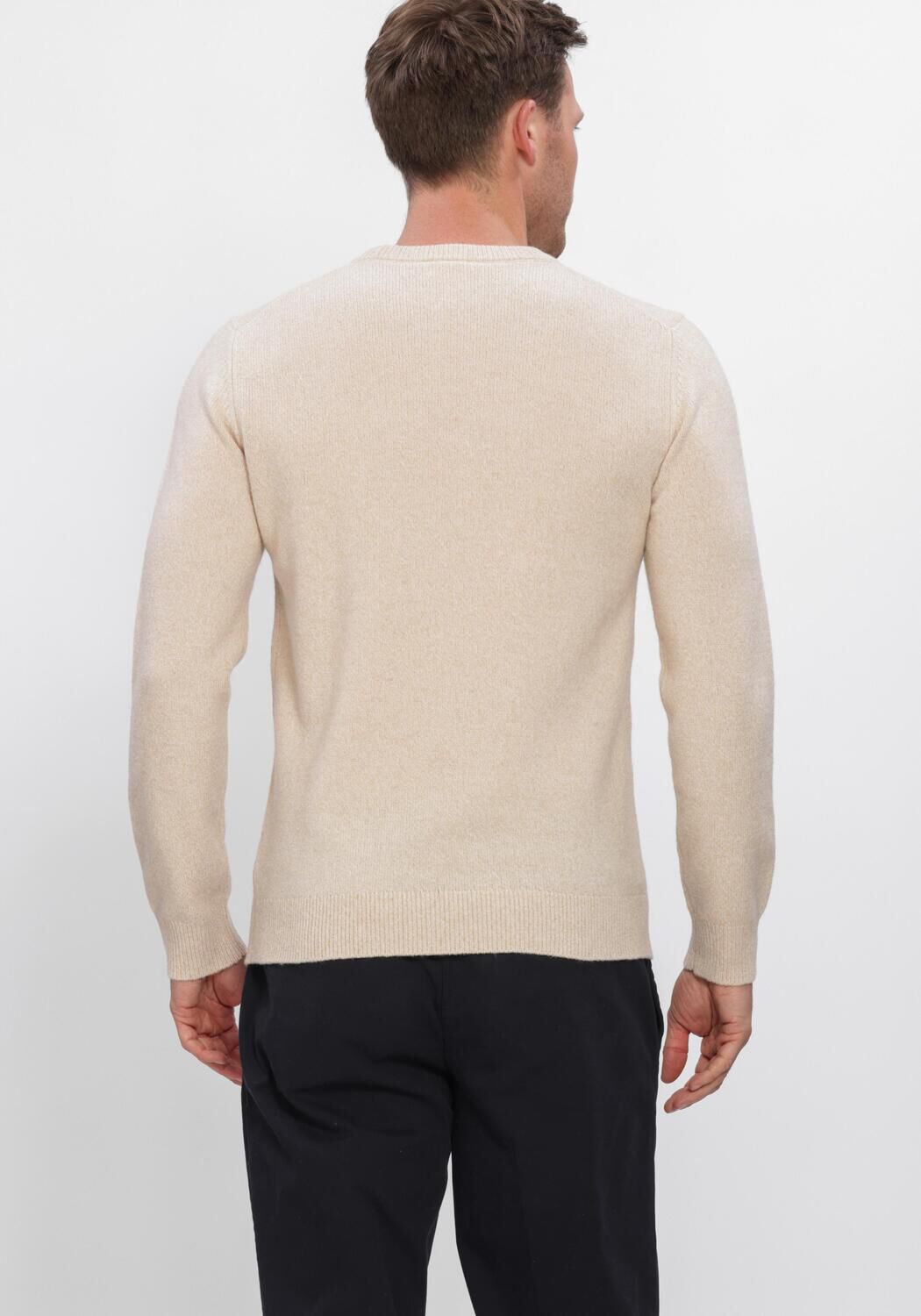 Beige PROFUOMO Pullover PULLOVER CREW NECK - large