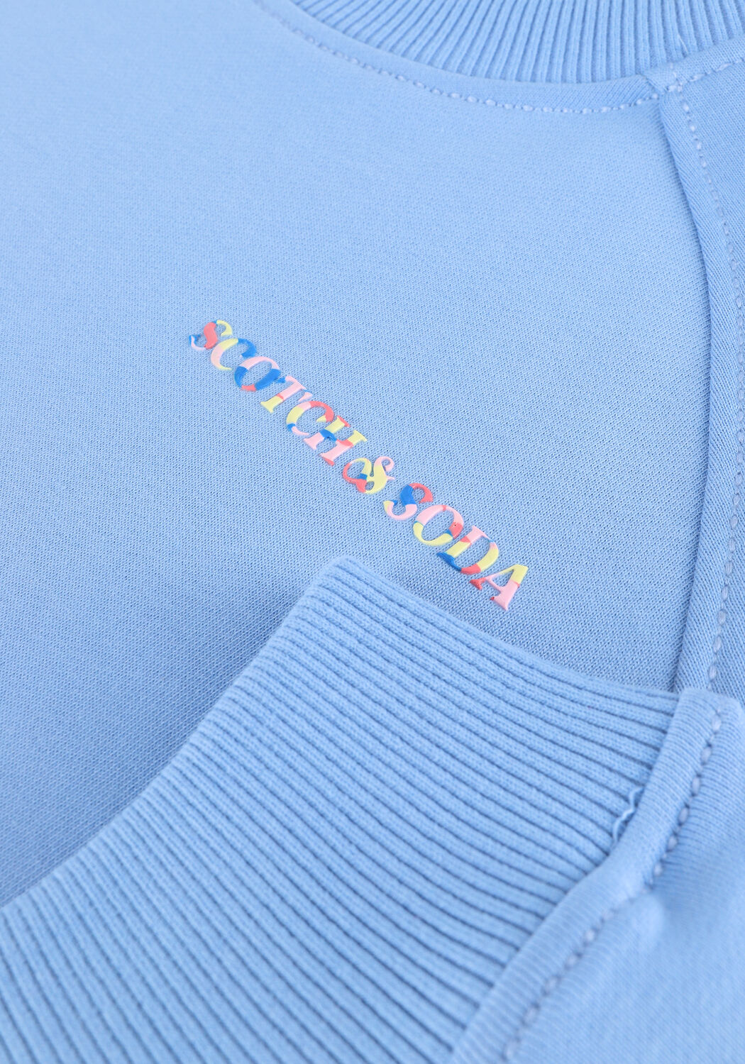 Hellblau SCOTCH & SODA Sweatshirt CREWNECK LOGO FELPA SWEATSHIRT IN ORGANIC COTTON - large