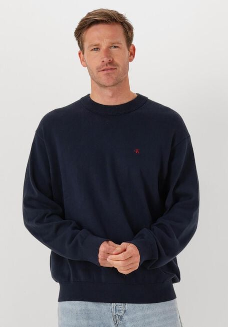 Dunkelblau CALVIN KLEIN Pullover LS EZ CORRON CREWNK SWEATER 12GG - large
