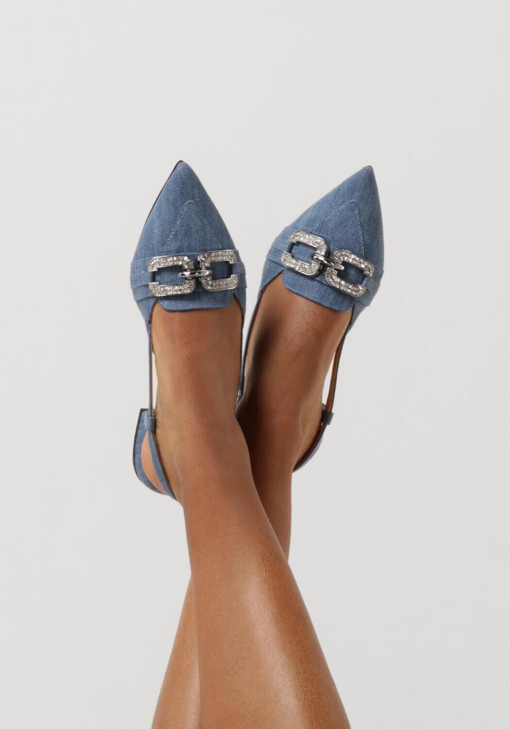 Blaue NOTRE-V Slingbacks 12242 - large