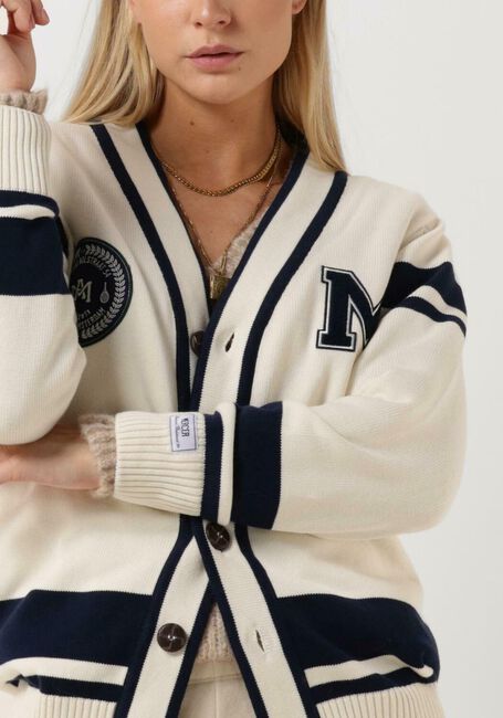Ecru MERCER AMSTERDAM Strickjacke THE MERCER MONOGRAM CARDIGAN - large
