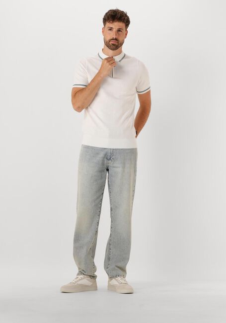 Weiße SAINT STEVE Polo-Shirt SIEM - large