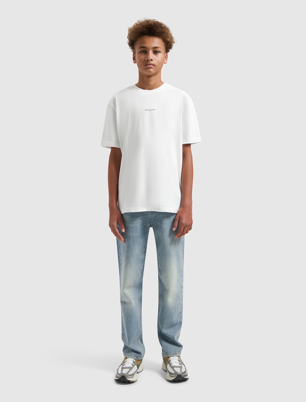 Wei&szlig;e BALLIN T-shirt 017125 - large