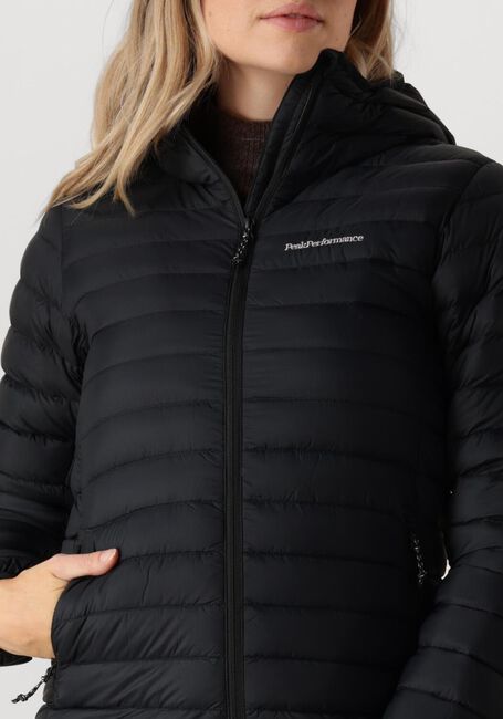 Schwarze PEAK PERFORMANCE Wattierte Jack W DOWN LINER HOOD JACKET - large