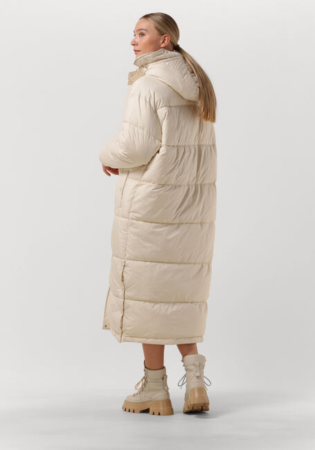 Nicht-gerade weiss NOTRE-V Wattierte Jack PUFFER LONG - large