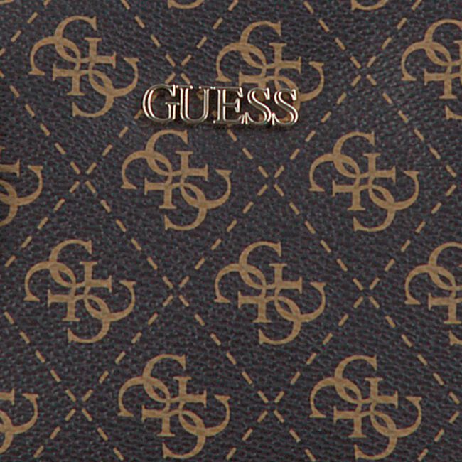 Braune GUESS Umhängetasche ARIE DOUBLE POUCH - large