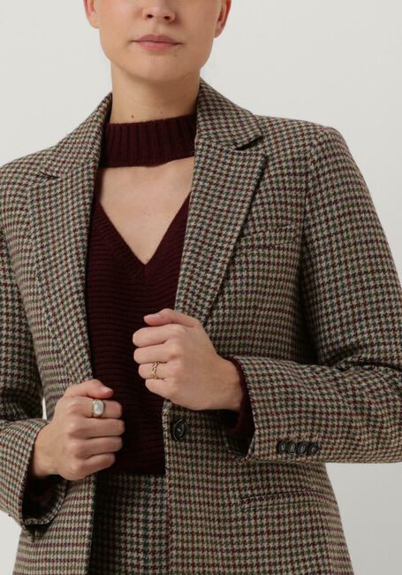 Bordeaux VANILIA Blazer TWEED WOOL COLBERT - large
