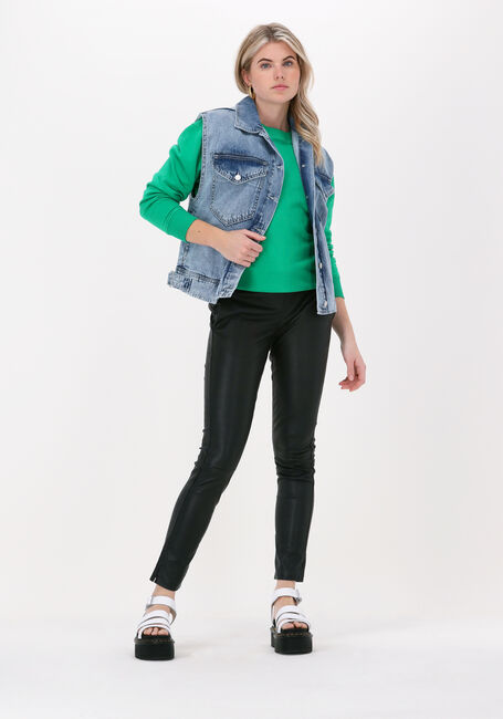 Blaue ALIX THE LABEL Jeansjacke EMBROIDERD DENIM WAISTCOAT 313 - large