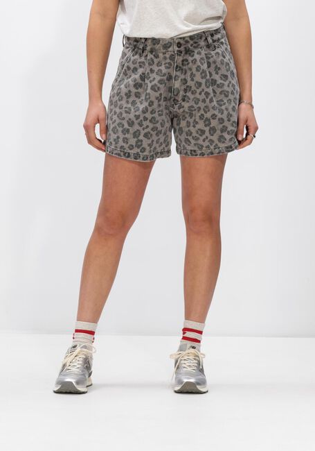 Ecru BY-BAR Kurze Hosen JUNE GREEN CHEETAH SHORT - large