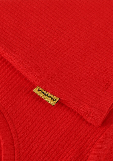 Rote VINGINO T-shirt ICON-CROP RIB TEE - large