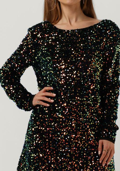 Mehrfarbige/Bunte COLOURFUL REBEL Minikleid TINA SEQUINS STRAIGHT DRESS - large