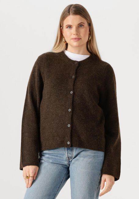 Braune SELECTED WOMEN Strickjacke SLFLULU NEW LS KNIT CARDIGAN - large