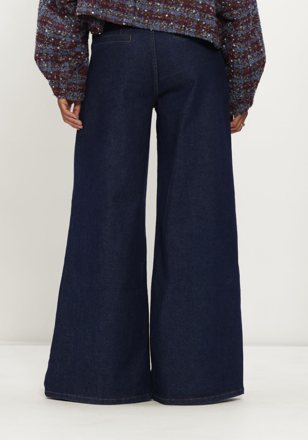 Dunkelblau AMAYA AMSTERDAM Weite Hose ARIA PANTS - large