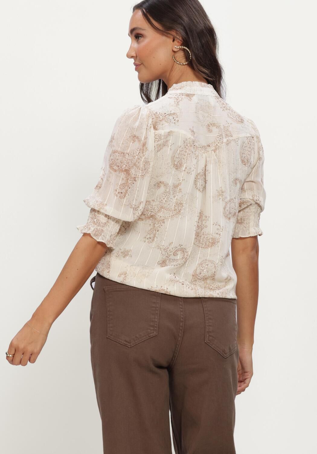 Ecru NEO NOIR Blusen DIANA FADED PAISLEY BLOUSE - large