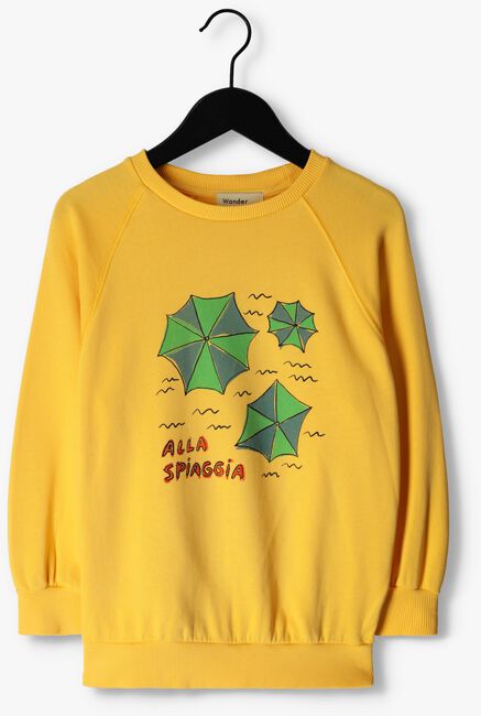 Gelbe WANDER & WONDER Sweatshirt GO TO BEACH SWEATSHIRT - large