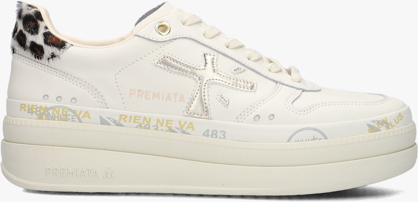 Sneaker Sami in mesh e tessuto scuba con zip in BIANCO OTTICO