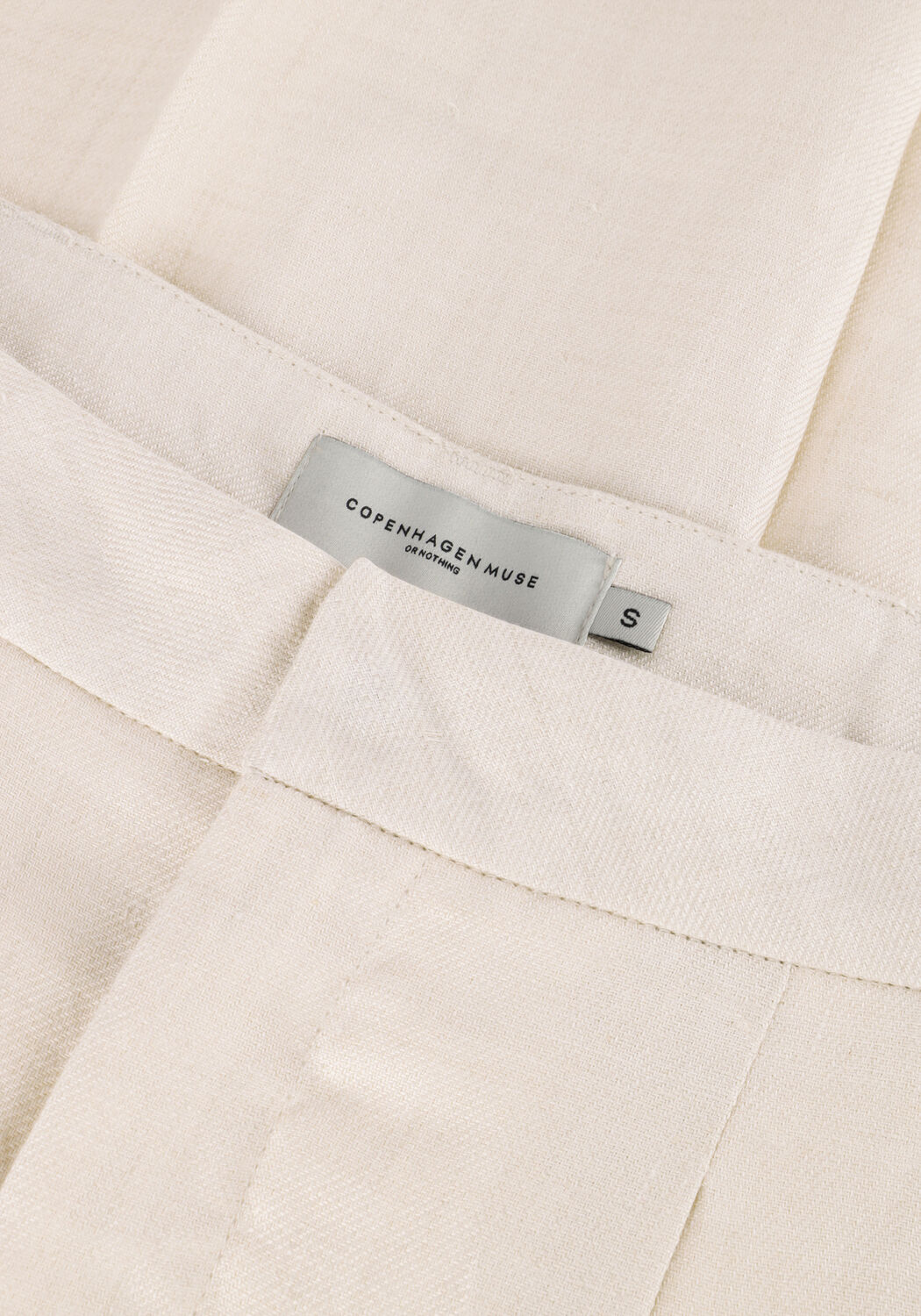 Ecru COPENHAGEN MUSE Weite Hose NATURE WHITE PANT - large