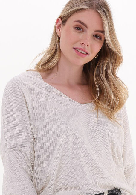 Creme 10DAYS Blusen DOUBLE JERSEY V-NECK TOP - large