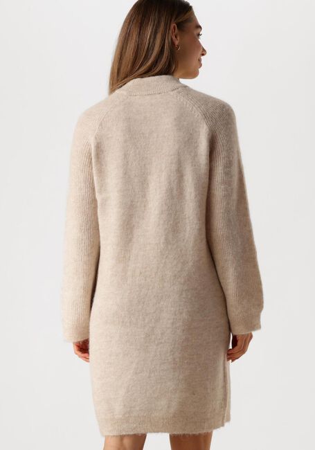 Beige SELECTED FEMME Minikleid SLFLULU LS HIGH NECK KNIT DRESS - large