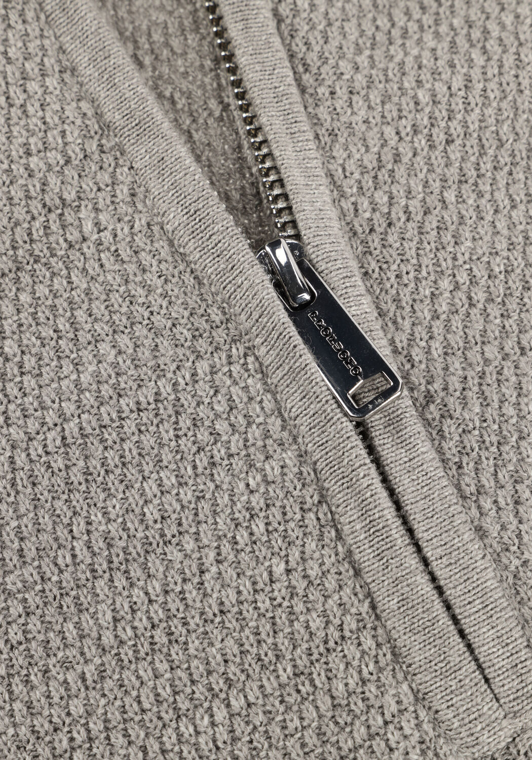 Blaue PROFUOMO Pullover PULLOVER HALF ZIP TWINKLE SLUB - large
