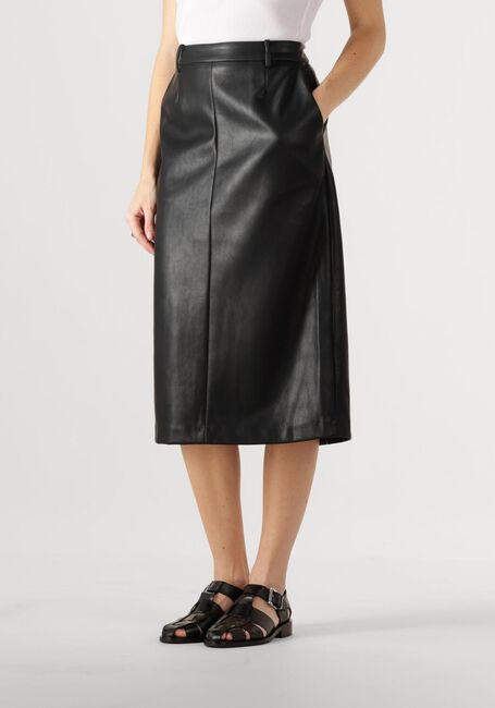 Schwarze NEO NOIR Minirock NETTI FAUX LEATHER SKIRT - large