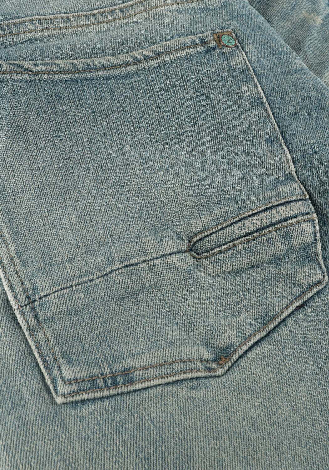 Blaue CAST IRON Kurze Hosen RISER SHORTS GREEN TINT VINTAGE - large