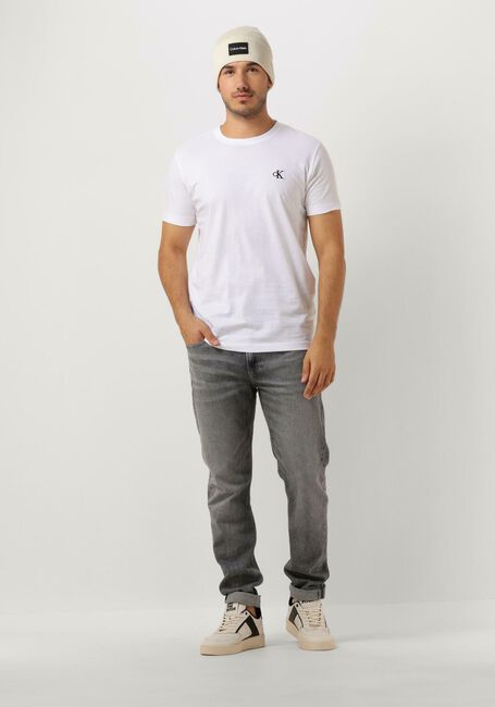 Weiße CALVIN KLEIN T-shirt CK ESSENTIAL SLIM TE - large