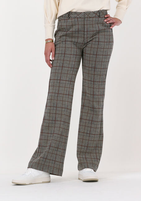 Braune SUMMUM Hose TROUSER CHECK JACQUARD - large