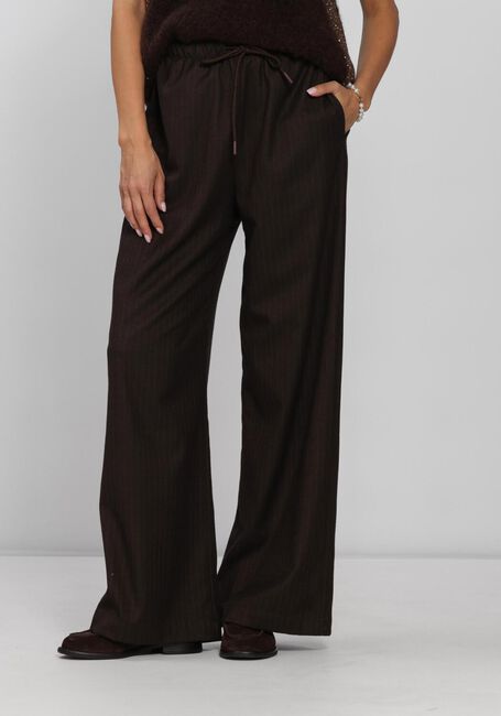 Braune BY-BAR Weite Hose PELLE PINSTRIPE PANTS - large